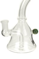 Black Leaf Öl-Bong 14,5er - H 15,5 cm D 80/19 mm - mit Diffuser - Grau