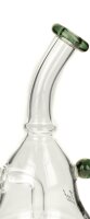 Black Leaf Öl-Bong 14,5er - H 15,5 cm D 80/19 mm - mit Diffuser - Grau