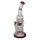 Grace Glass Glasbong 18,8er - Recycler Double Bubble Red - Honeycomb + Matrix Percolator - H 26 cm D