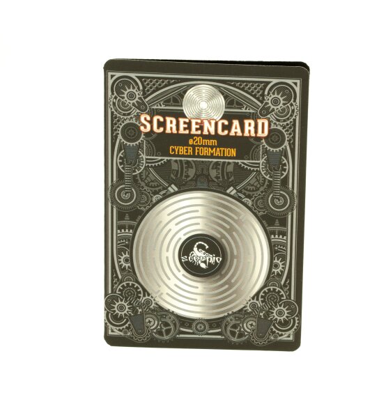 Scorpio Screencard Edelstahlsiebe - Cyber Formation - 6x 20 mm - Einlegesiebe