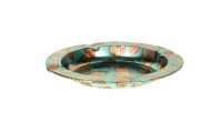 Metallaschenbecher "Dick Pattern" - metallic rund - D 13,5 cm