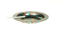 Metallaschenbecher "Dick Pattern" - metallic rund - D 13,5 cm