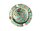 Metallaschenbecher "Dick Pattern" - metallic rund - D 13,5 cm