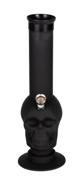 Champ High - Acrylbong - Rubber Skull - H 26,5 cm D 40 mm - Schwarz