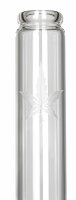 Leafline Glasbong > 18,8er H 42 cm D 50 mm gerader aufbau; knick + white leaf