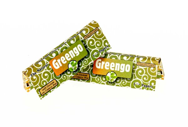 Greengo Blättchen - unbleached - 1 1/4 - 50 Blättchen