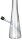 Hollandbong ohne Kickloch - Klar/farblos - mit Schlauch - H 40 cm