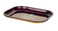 Rolling Tray - Octopus mit Bong (Lila) - 18x14x2 cm - Mini