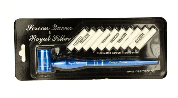 Screen Queen inkl. Royal Filter L 16 cm - Blau