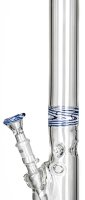 G-Spot Zylinder Eis Cloursection H 50 cm D 50 mm WS 5 mm NS 18,8er Panzerschliff - Blau