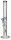 G-Spot Zylinder Eis Cloursection H 50 cm D 50 mm WS 5 mm NS 18,8er Panzerschliff - Blau