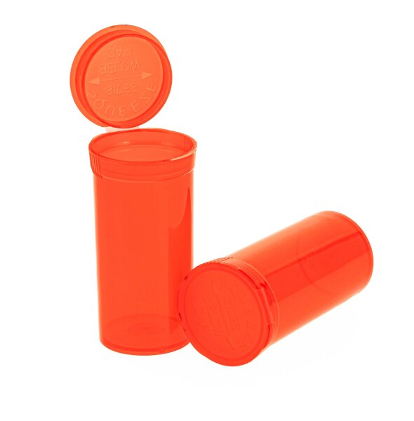 Kunststoffdose mit Pop Up Deckel - 48ml D 33 mm H 70 mm - Rot
