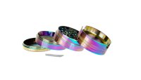 Pollinatorgrinder - 4tlg. D 52 mm H 43 mm - Rainbow - Aschtray/Aschenbecher