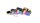 Pollinatorgrinder - 4tlg. D 52 mm H 43 mm - Rainbow - Aschtray/Aschenbecher
