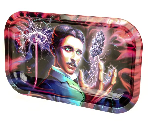 Rolling Tray - Tesla - High Voltage - 27x16x1 cm - Small