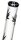 Leafline Glasbong Schwarzer Fuß+Mundstück H 35 cm D 40 mm NS 14,5