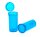 Kunststoffdose mit Pop Up Deckel - 48ml D 33 mm H 70 mm - Blau