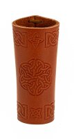 Lederhülle/Cover für Clipper - geprägt - Celtic Pattern Outline