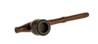 Holzpfeife/Kawumm L 15 cm - Braun