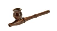 Holzpfeife/Kawumm L 15 cm - Braun