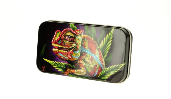 Metalldose - Chameleon - 120x65x20 mm - Bedruckt innen Silber