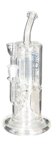 Jelly Joker Glasbong 14,5er - Chillma - H 29 cm WS 5 mm - 2x Percolator - Klar