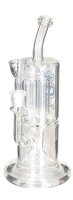 Jelly Joker Glasbong 14,5er - Chillma - H 29 cm WS 5 mm - 2x Percolator - Klar