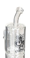 Jelly Joker Glasbong 14,5er - Chillma - H 29 cm WS 5 mm - 2x Percolator - Klar