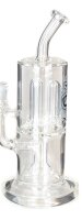 Jelly Joker Glasbong 14,5er - Chillma - H 29 cm WS 5 mm - 2x Percolator - Klar