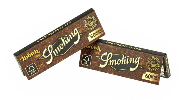Smoking Zigarettenblättchen Brown - unbleached - 60 Blättchen
