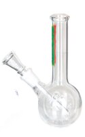 Rasta Glasbong 14,5er - mit Bauch & Rasta Schriftzug - H 16 cm D 24 mm