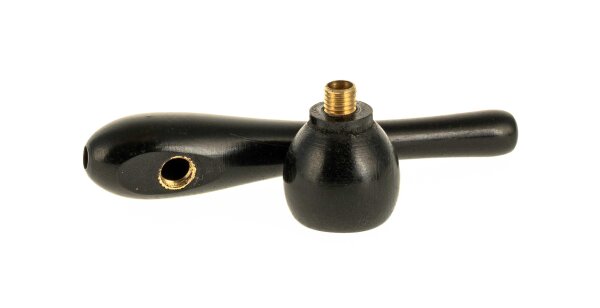 Holzpfeife / Kawumm L 10 cm - Schwarz
