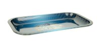 Rolling Tray - Hamsa Blue (Hand) - 27x16x1 cm - Small