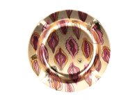 Metallaschenbecher "Pussy Pattern" - metallic rund - D 13 cm