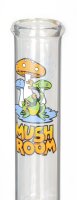 Glasbong "Mushroom" mit Frosch im Logo und Eisfach H 40 cm D 50 mm 18,8er