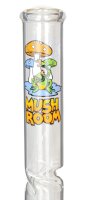Glasbong "Mushroom" mit Frosch im Logo und Eisfach H 40 cm D 50 mm 18,8er