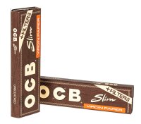 OCB Virgin - unbleached - King Size Slim - 32 Blättchen + 32 Filtertips