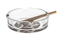 Glasaschenbecher "Blaze" Stern-Motiv D 105 mm H 35 mm