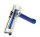 Breit Purpfeife mit Wasser - H 8,9 cm D 25/12 mm - Klar/Blau