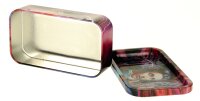V Syndicate - Metalldose mit Rolling Tray im Deckel Mini - 122x70x30 mm - High Voltage (Tesla) - Lila