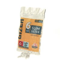 GIZEH Slim Filter + Aktivkohle - 6 mm - 120Stk.