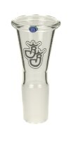 Jelly Joker Glaskopf 18,8er - konisch - großer Durchlass - Farblos