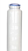 GIANT Glasbong 18,8er - Twisted - H 51 cm D 75 mm WS 5 mm - Zylinder + Kugel - ICE