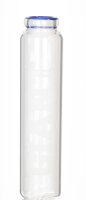 GIANT Glasbong 18,8er - Twisted - H 51 cm D 75 mm WS 5 mm - Zylinder + Kugel - ICE