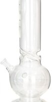 GIANT Glasbong 18,8er - Twisted - H 51 cm D 75 mm WS 5 mm - Zylinder + Kugel - ICE