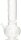 GIANT Glasbong 18,8er - Twisted - H 51 cm D 75 mm WS 5 mm - Zylinder + Kugel - ICE