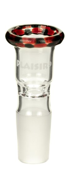 Plaisir Glaskopf 18,8er "Pimp" Mittel/Schwarz-Rot