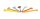 Glaspfeife L 10 cm Bunte schmale
