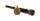 Holzpfeife/Purpfeife - geschnitzt L 12,5 cm mit Steinkopf - Braun