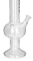Breitseite Glasbong 18,8er - Bowl H 42 cm D 50m WS 3,2 mm - mit Breitseite Aufdruck